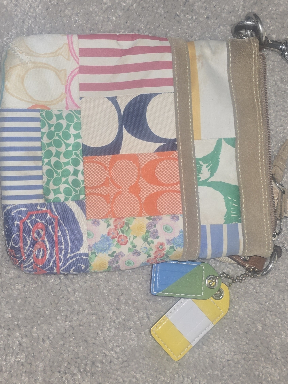 Patchwork Multicolor Crossbody VIntage Rare W/ HARD TO FIND TAGS
